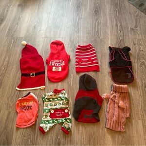 Santa Dog Sweater - Red